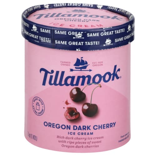 Tillamook Oregon Dark Cherry Ice Cream