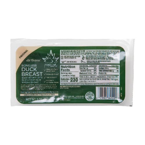 Meat• Maple Leaf All Natural Boneless Duck Breast 1pk