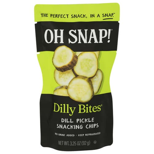 On Snap! Dill Pickle Snacking Chips