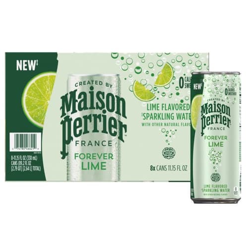 Maison Perrier Lime Flavored Sparkling Water 330ml Slim Can