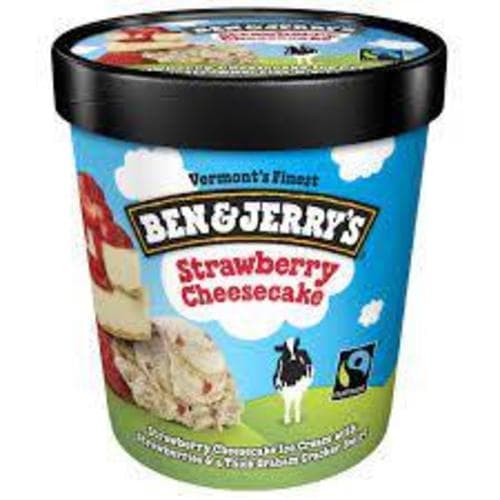 Ben & Jerry's Ice Cream • Strawberry Cheesecake