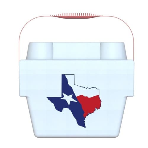 Lifoam Cooler • Texas Flag Polystyrene Foam