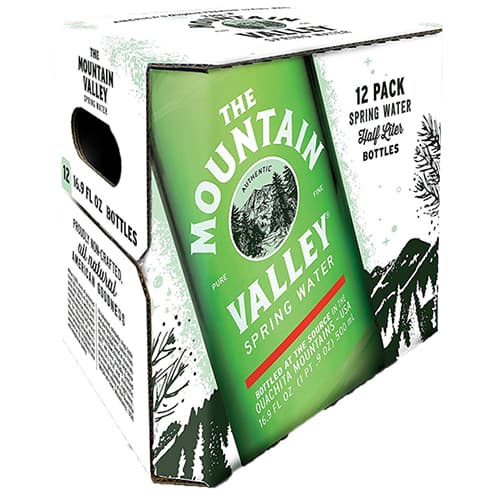 Mountain Valley Water • Spring 500ml 12pk Glass