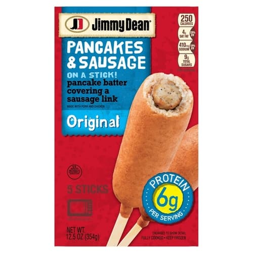 Jimmy Dean Origianl Frozen Pancakes & Sausage On A Stick