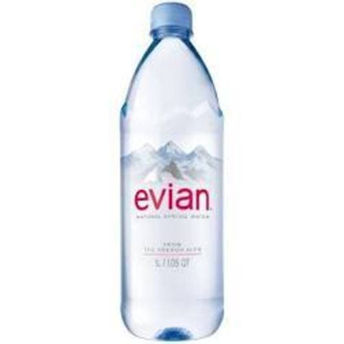 Evian Mineral Water • 1 Liter Pet