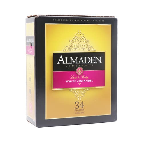 Almaden White Zinfandel Box