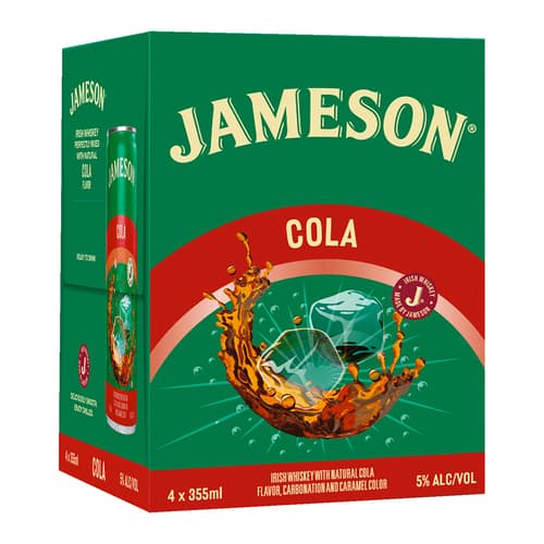 Jameson Cocktails • Jameson & Cola 4pk-12oz