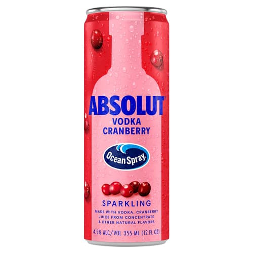 Absolut Cocktails • Ocean Spray Cranberry (Case Of 24)