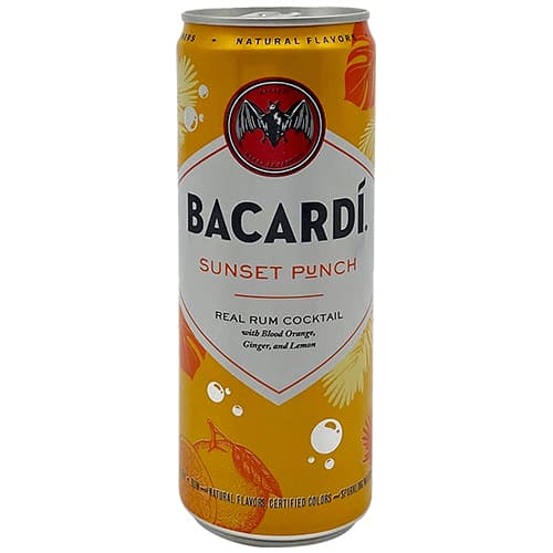 Bacardi Cocktails • Sunset Punch 4pk-355ml