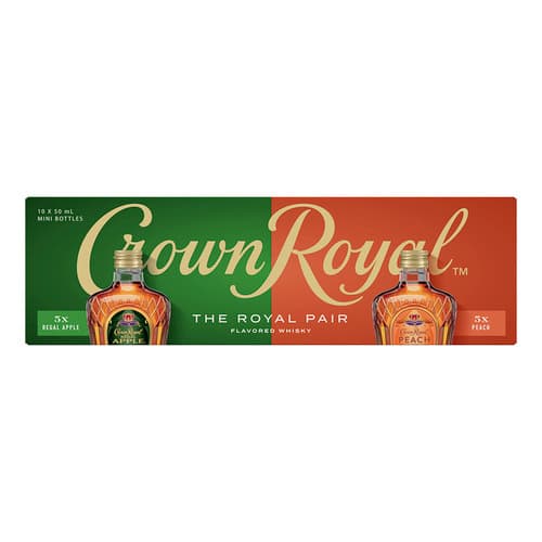 Crown Royal  10pk-50ml (5 Apple and 5 Peach)
