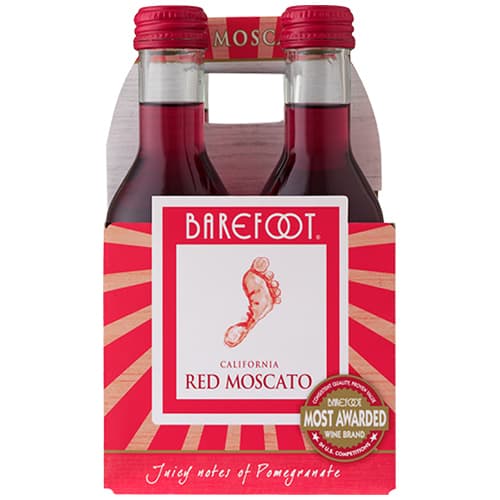 Barefoot Red Moscato 4pks