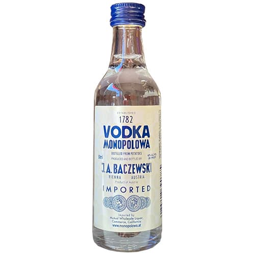 Monopolowa Vodka 80' with 2 50ml's
