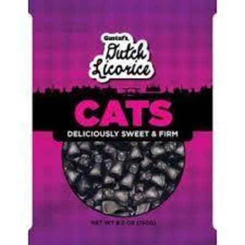 Gustafs Traditional Dutch Licorice Candy Cats