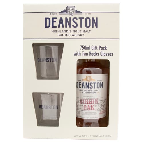 Deanston Malt • Virgin Oak Ucf with Rocks Glasses