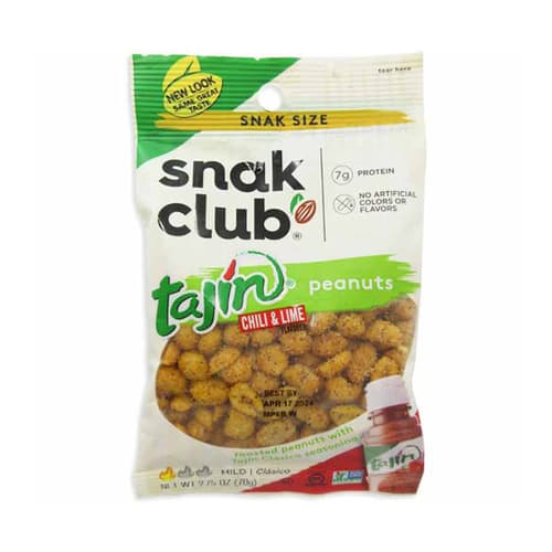 Snak Club Tajin Chili & Lime Bag • Classico Peanuts