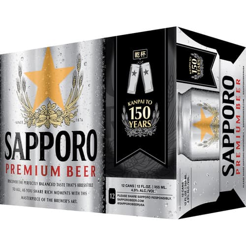 Sapporo Premium • 12pk Can