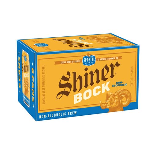 Shiner Bock Non-alcoholic • 6pk Can