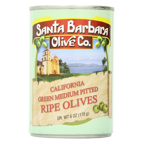 Santa Barbara Medium Green Pitted Ripe Canned Olives