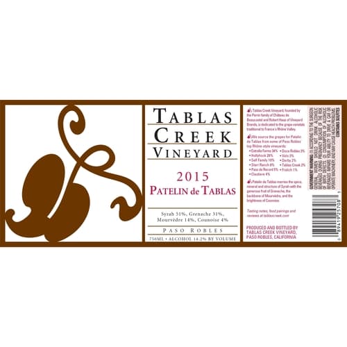 Tablas Creek Patelin De Tablas Rouge