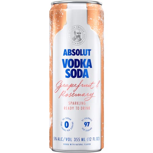 Absolut Vodka Soda • Rosemary Grapefruit 4pk-12oz