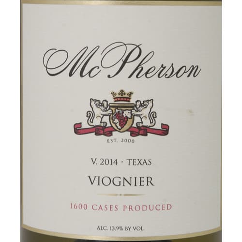 Mcpherson Viognier Texas