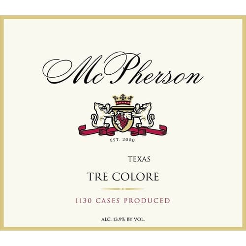 Mcpherson Tre Colore Red Blend Texas