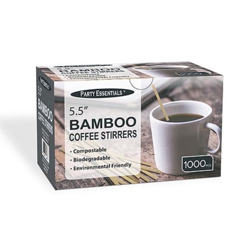Party Essentials 5.5" Bamboo Coffee Stirrer / Bloody Mary Pick