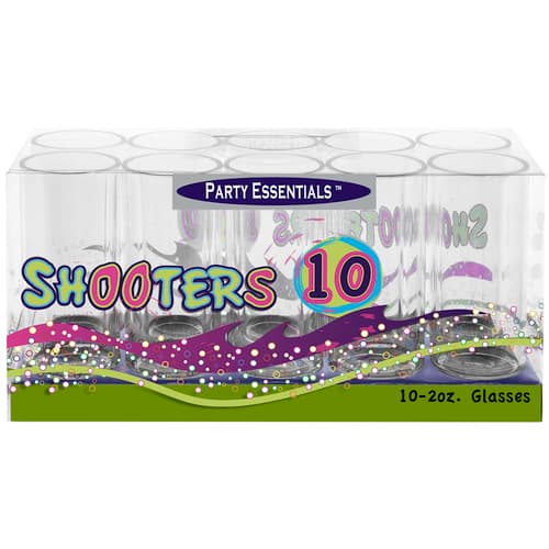 Party Essentials Shooter Glasses • 2 Ounce 10 Ct