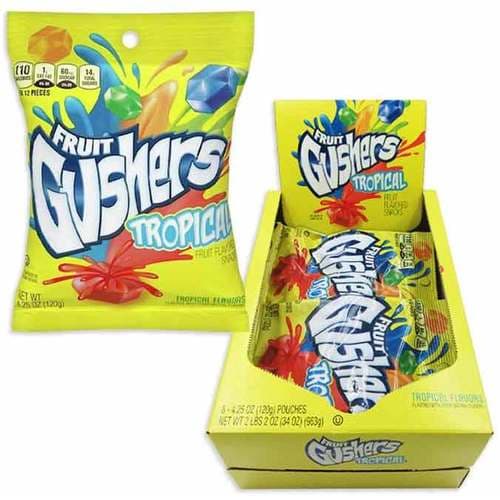 Gushers Fruit Candy • Tropical Fruit