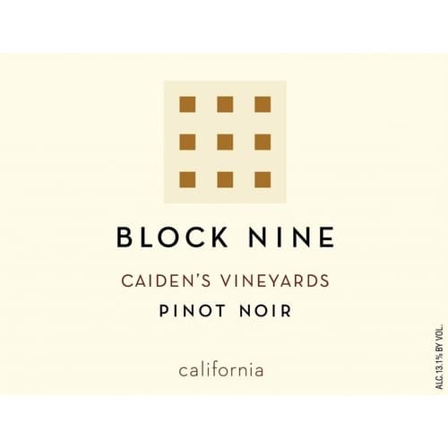Block Nine Caiden's Vineyards Pinot Noir