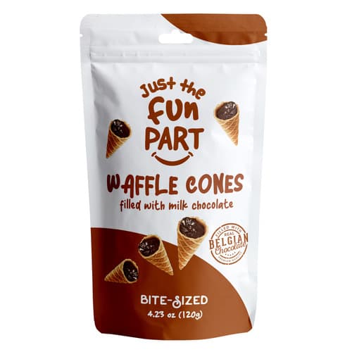 Just The Fun Part Waffle Mini Cone • Milk Chocolate