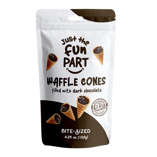 Just The Fun Part Waffle Cone Mini • Dark Chocolate