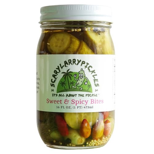 Scary Larry Pickles Sweet & Spicy Bites