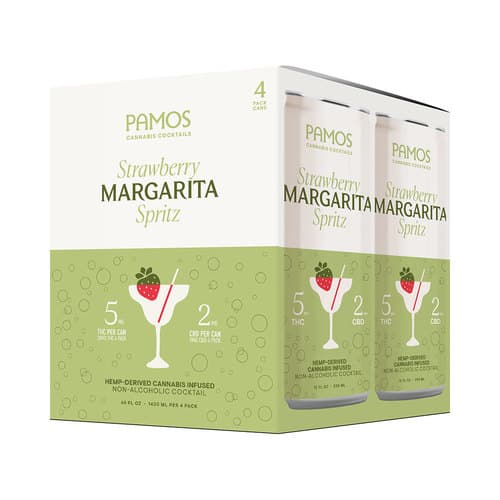 Pamos Hemp Infused Strawberry Margarita