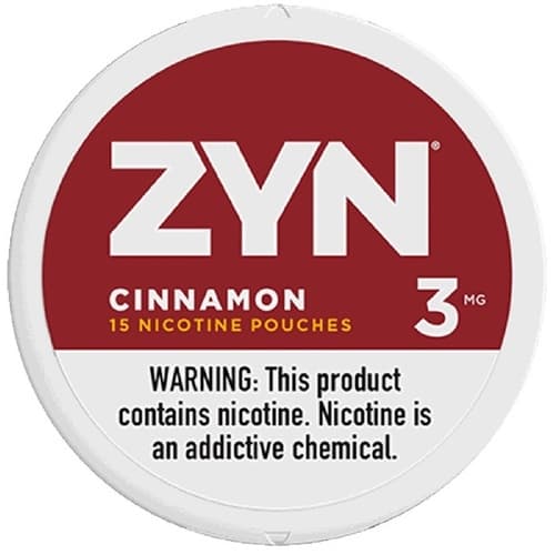 Zyn Nicotine Pouches Cinnamon 3mg • Can
