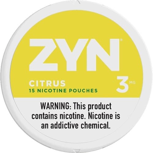 Zyn Nicotine Pouches Citrus 3mg • Can