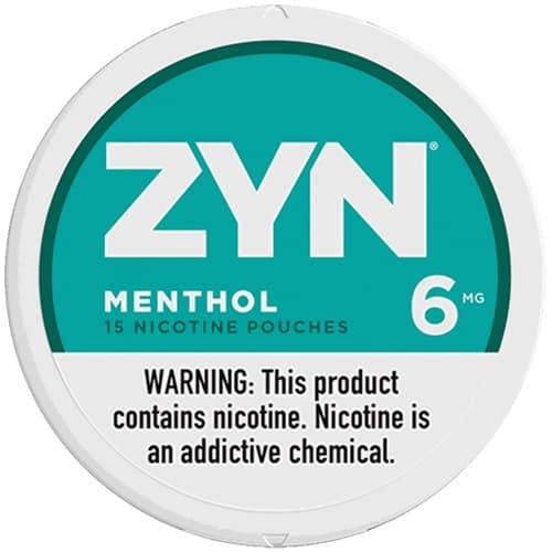 Zyn Nicotine Pouches Menthol 6mg • Roll
