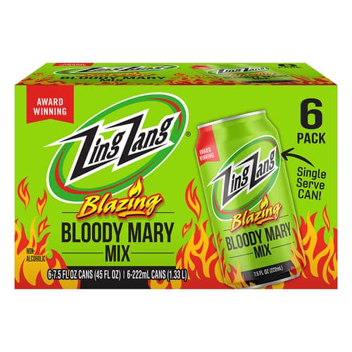 Zing Zang Bloody Mary Mix • Blazing 6pk / 7.5oz Cans