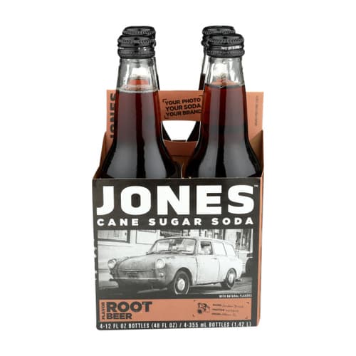 Jones Soda 4 Pack • Root Beer