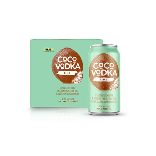 Coco Vodka Cocktails • Lime 4pk-12oz