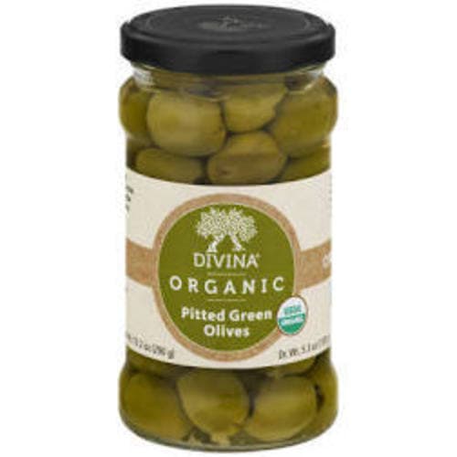 Divina Organic Olives • Green Pitted
