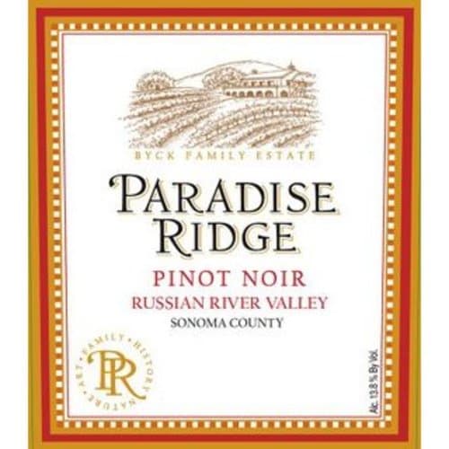 Paradise Ridge Pinot Noir Walter's Vineyard Russian River Valley