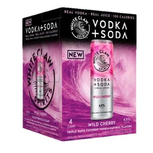 White Claw Vodka Soda Wild Cherry 4pk-12oz