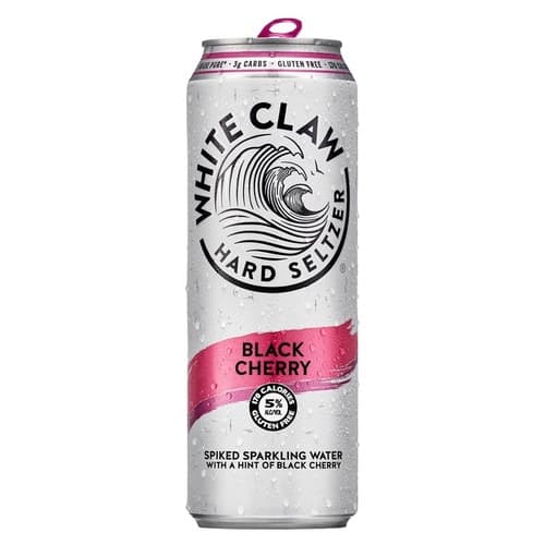White Claw Black Cherry Hard Seltzer • 19.2oz Can