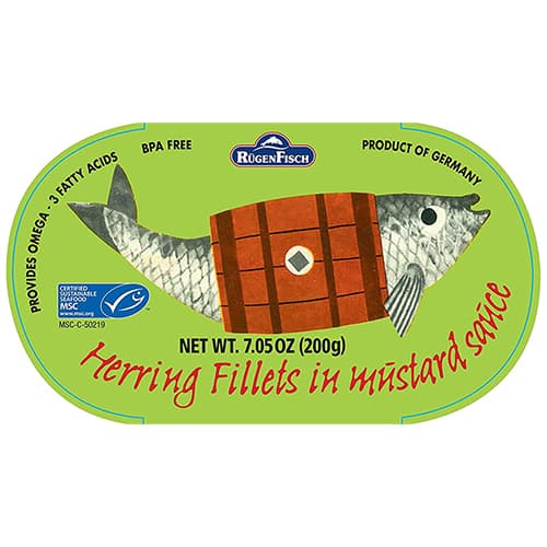 Rugenfisch Herring Fillets • Mustard (Retro)
