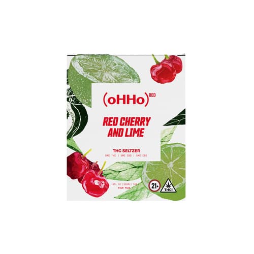 Ohho Red Cherry Lime Hemp Derived Seltze