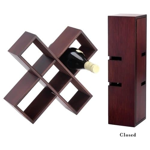 Boston Intl • Wine Rack Wood Box Style