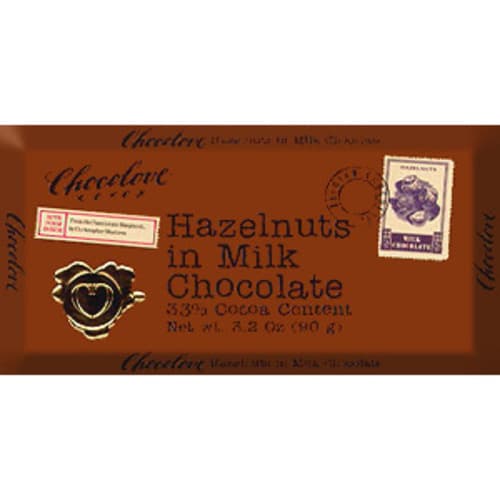 Chocolove Bar • Milk with  Hazelnuts 33%