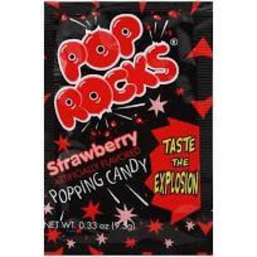 Pop Rocks Popping Strawberry Flavored Candy
