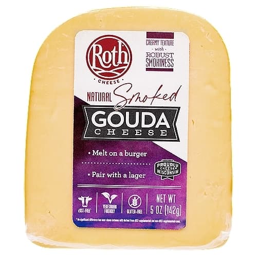 Roth Natural Smoked Gouda Cheese Deli Cuts